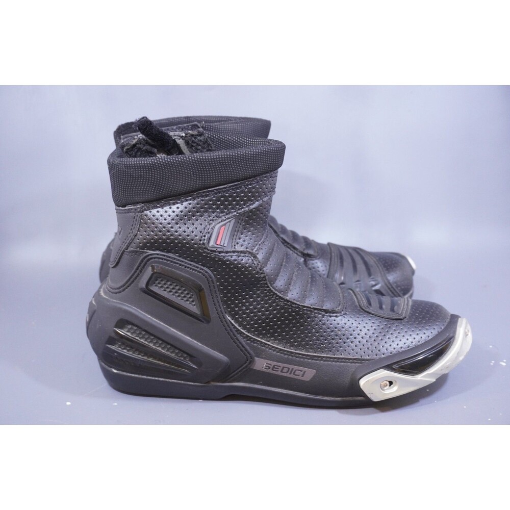 Sedici Forza Motorcycle Riding Boots – Black – Men's US 10 / EU 43